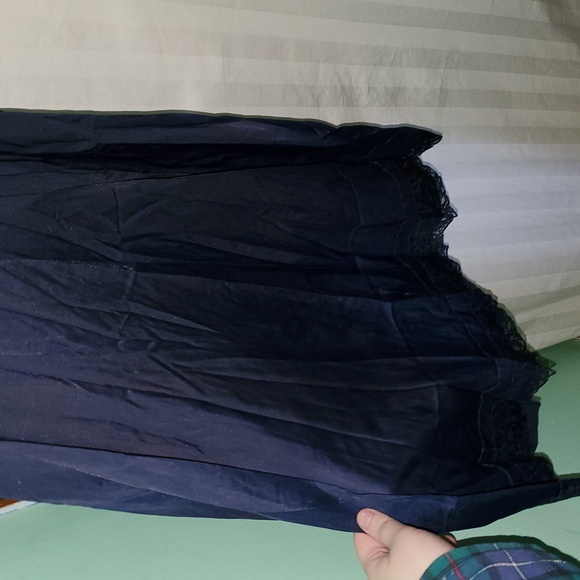 Vintage 40s 50s Seamprufe Floral Lace Nylon Nightgown Slip Dress - Picture 12 of 12